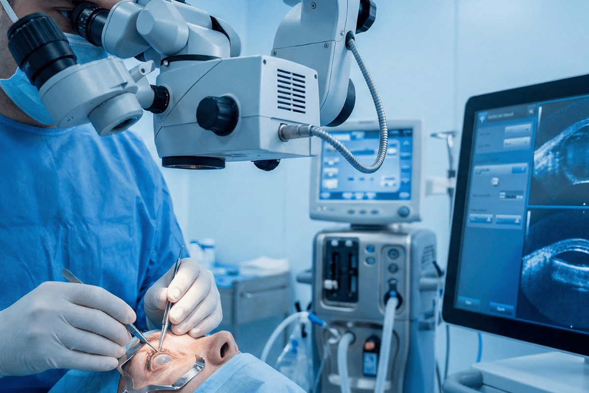 Phacoemulsification Surgery Setup